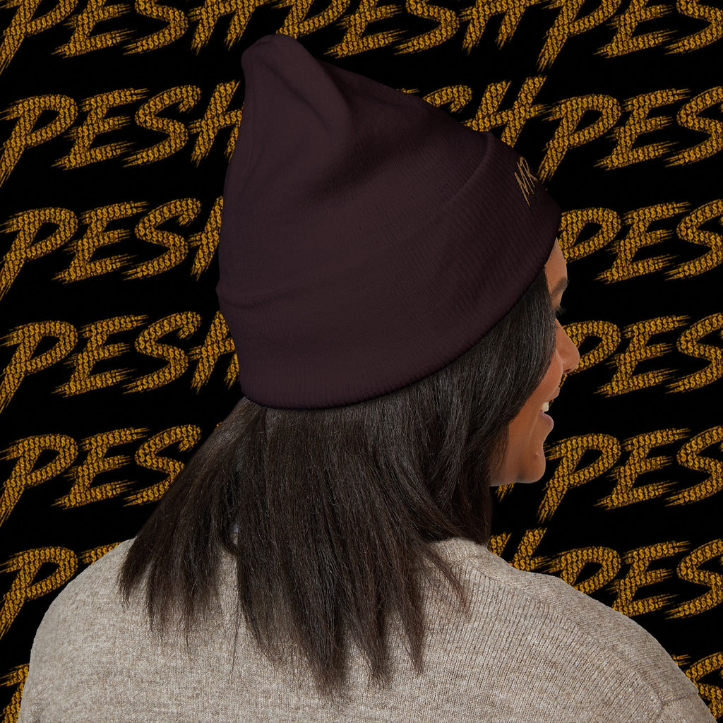 Embroidered 'MR. PESH' Cuffed Beanie