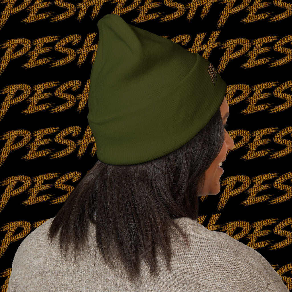 Embroidered 'MR. PESH' Cuffed Beanie