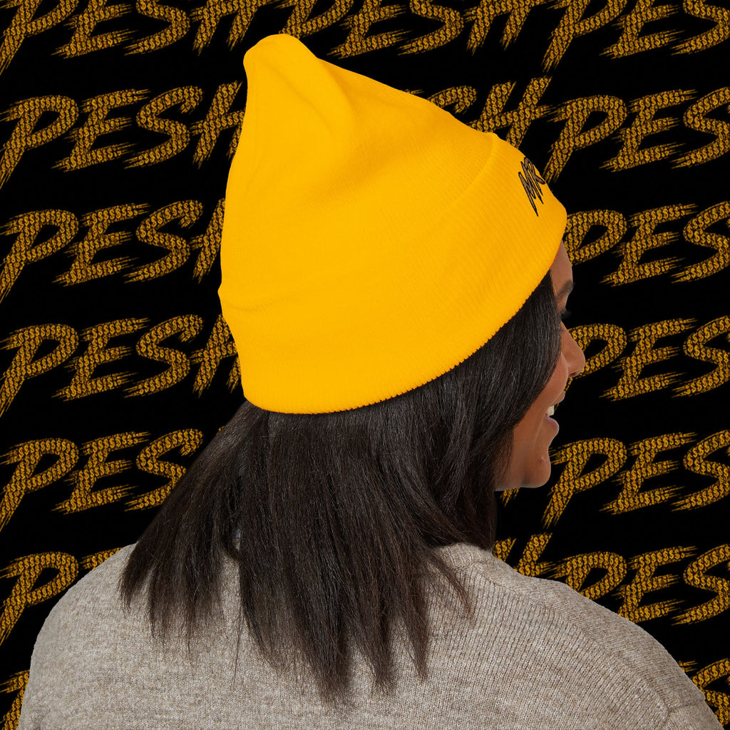 Embroidered 'MR. PESH' Cuffed Beanie