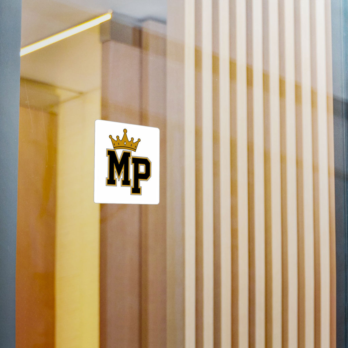 Mr. Pesh Crowned Vinyl Sticker — Kiss-Cut Decal