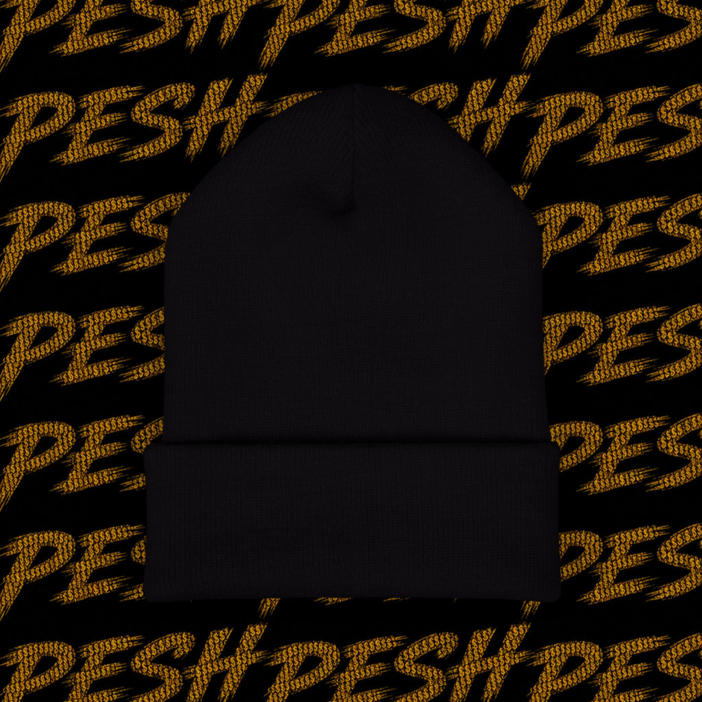 Embroidered 'MR. PESH' Cuffed Beanie
