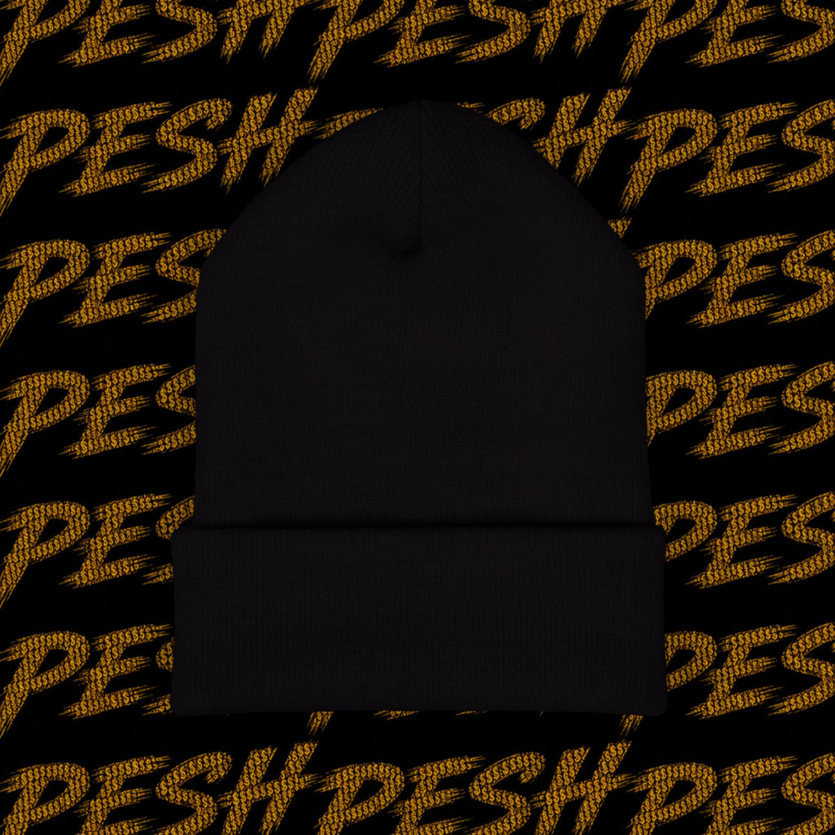 Embroidered 'MR. PESH' Cuffed Beanie