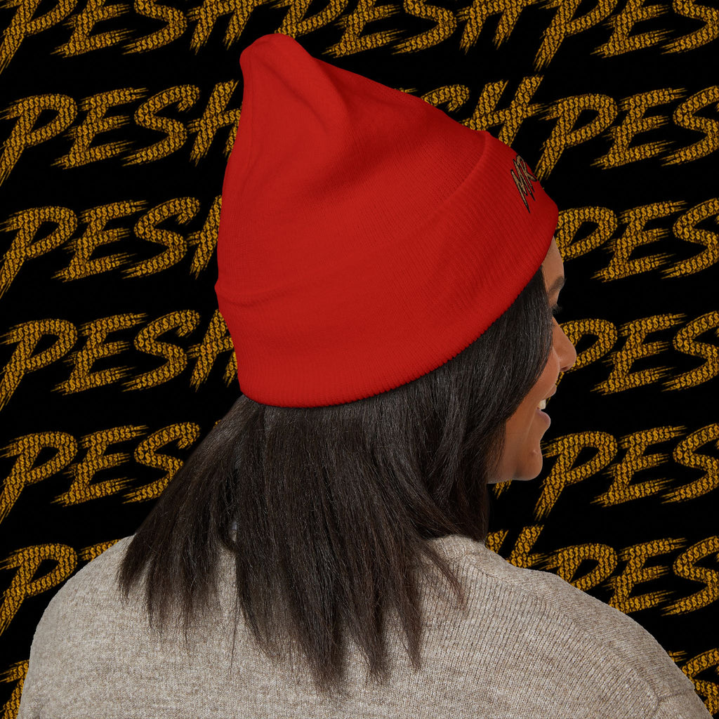 Embroidered 'MR. PESH' Cuffed Beanie