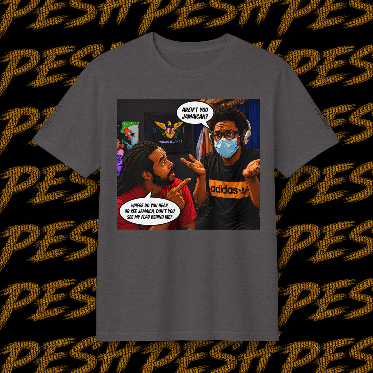 Concert T-Shirt — Mr. Pesh Comic-Style "In Dis Muddah Skunt" Graphic Tee