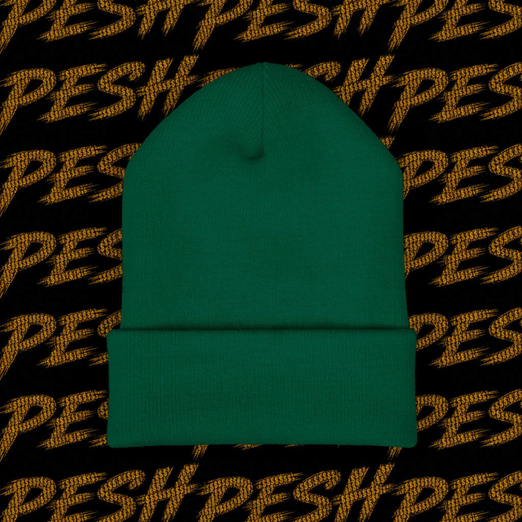Embroidered 'MR. PESH' Cuffed Beanie
