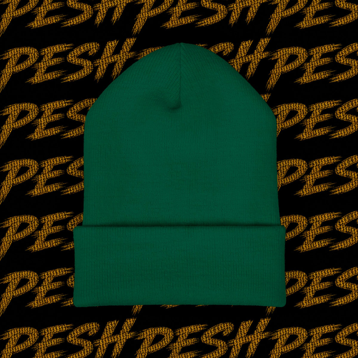 Embroidered 'MR. PESH' Cuffed Beanie