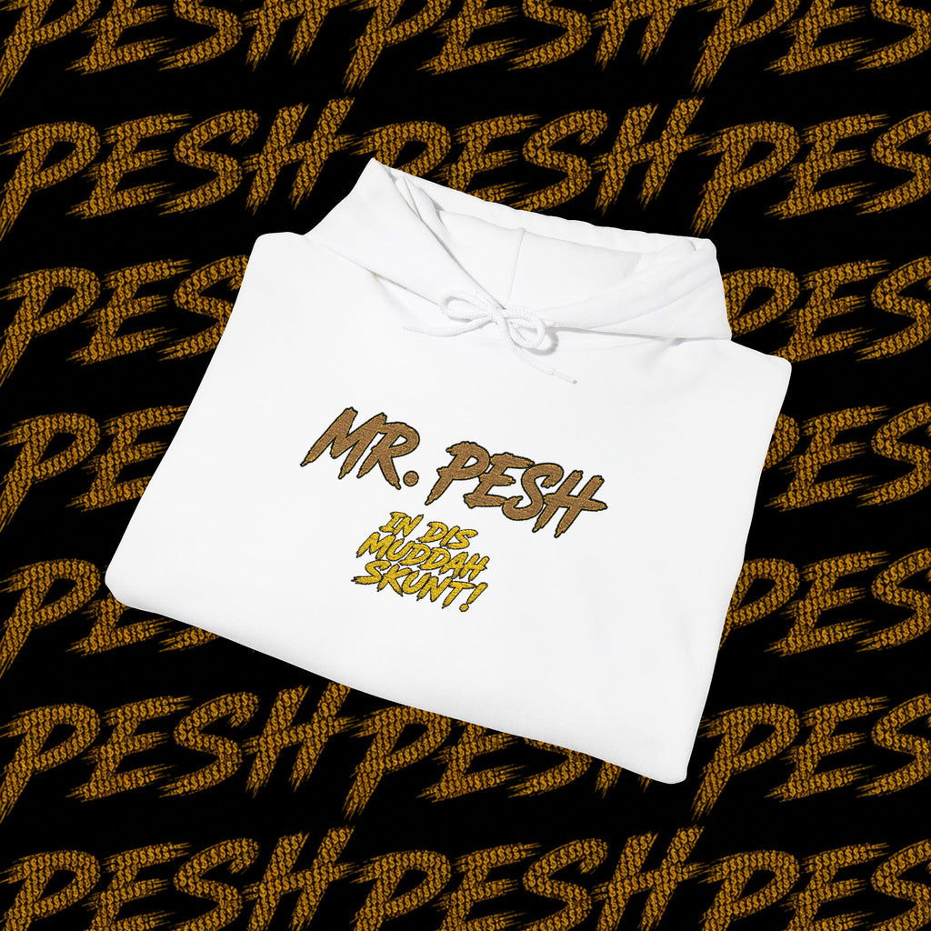 Mr. Pesh Gold Script Hoodie