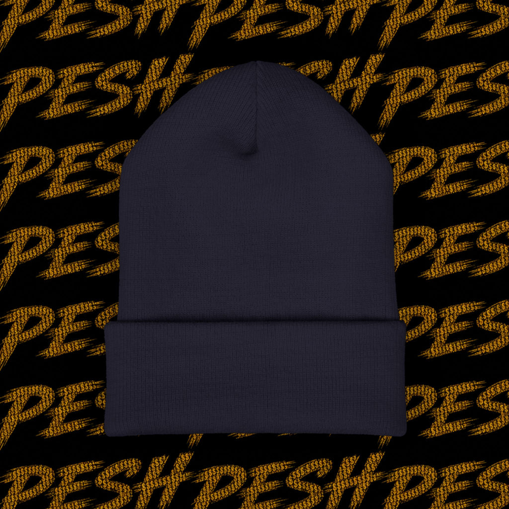 Embroidered 'MR. PESH' Cuffed Beanie