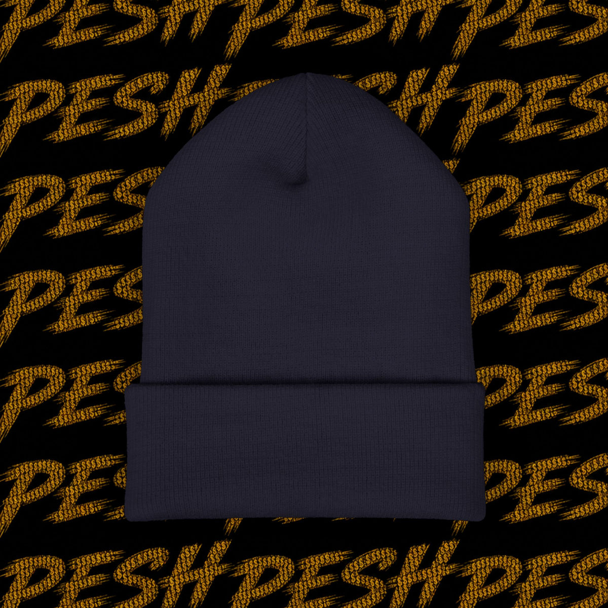 Embroidered 'MR. PESH' Cuffed Beanie