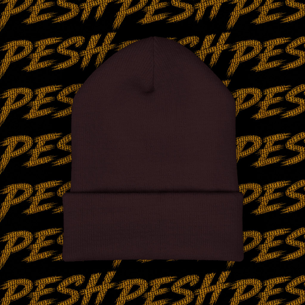 Embroidered 'MR. PESH' Cuffed Beanie