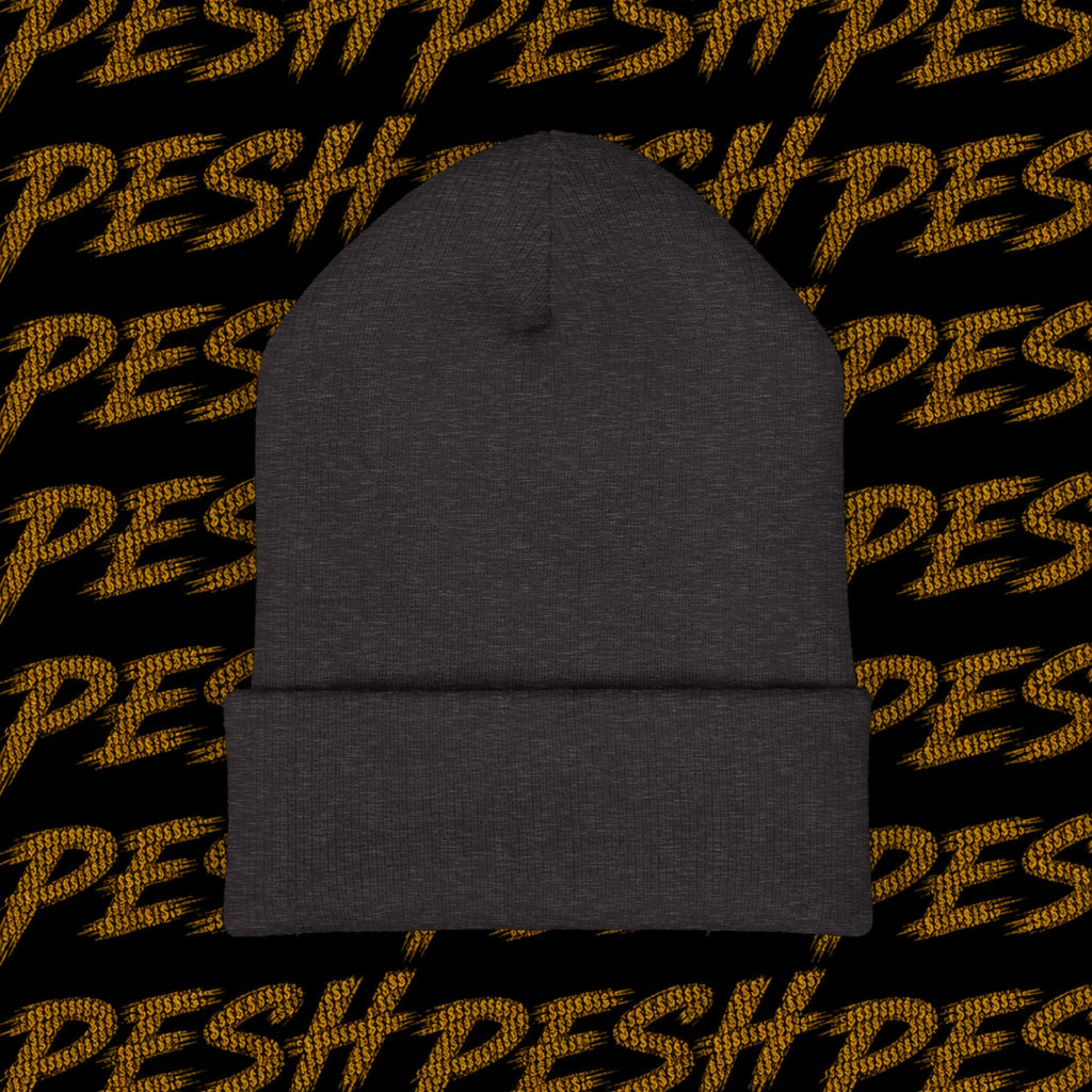 Embroidered 'MR. PESH' Cuffed Beanie
