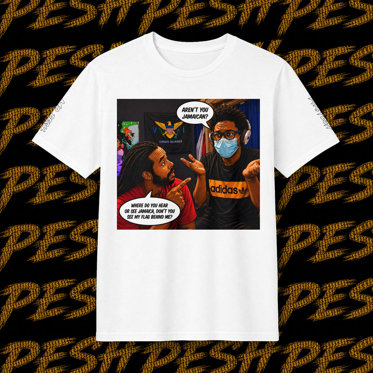 Concert T-Shirt — Mr. Pesh Comic-Style "In Dis Muddah Skunt" Graphic Tee