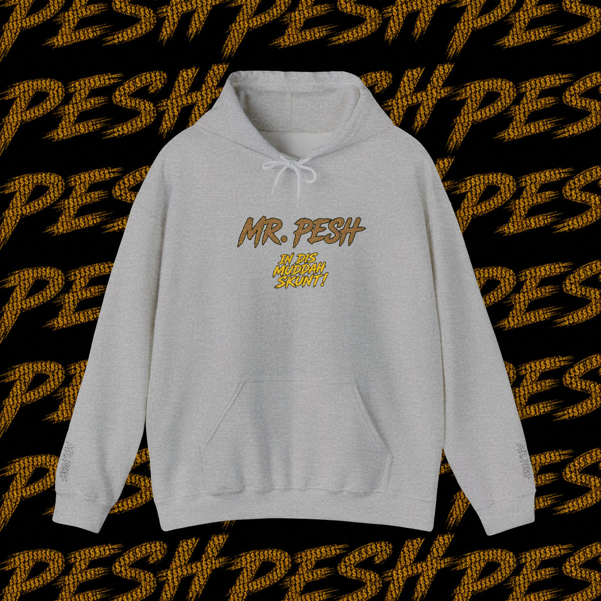 Mr. Pesh Gold Script Hoodie