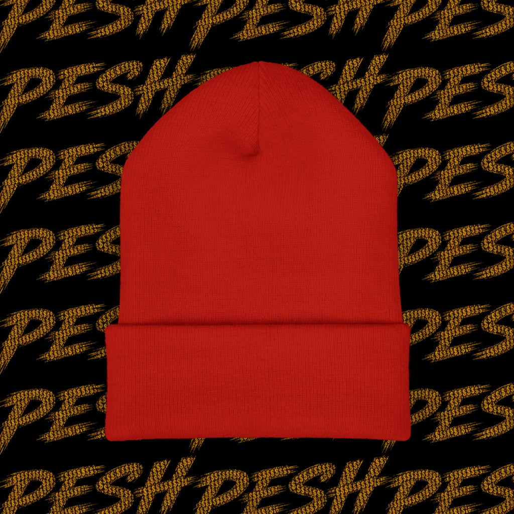 Embroidered 'MR. PESH' Cuffed Beanie