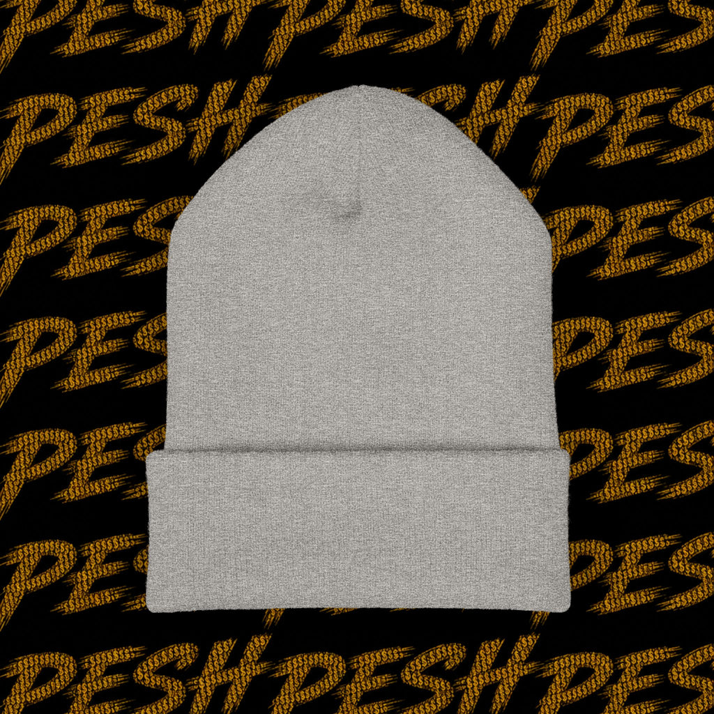 Embroidered 'MR. PESH' Cuffed Beanie
