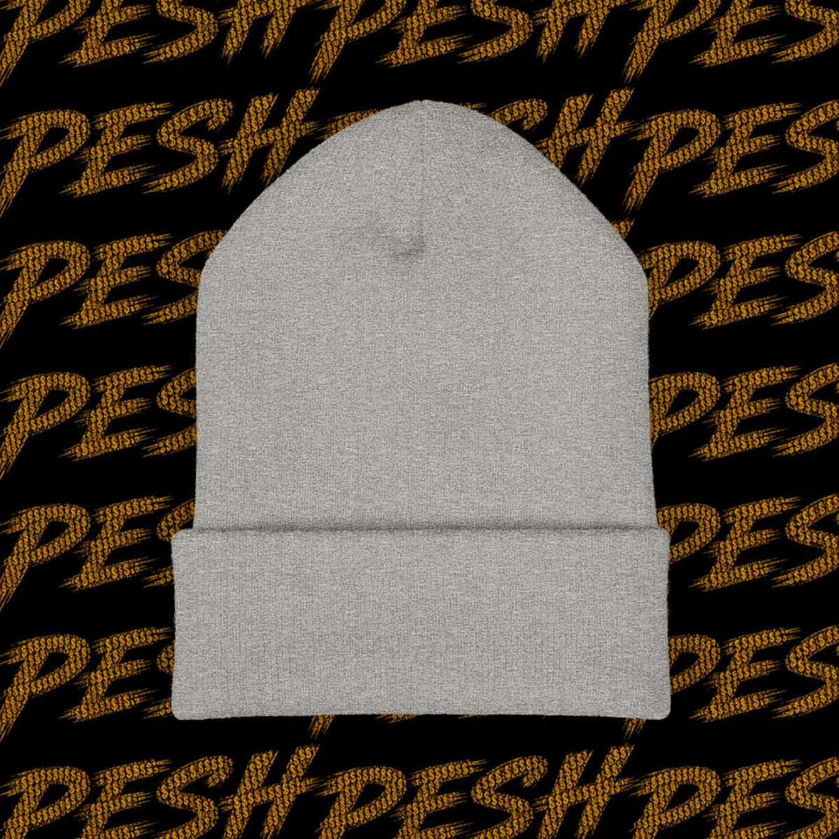 Embroidered 'MR. PESH' Cuffed Beanie