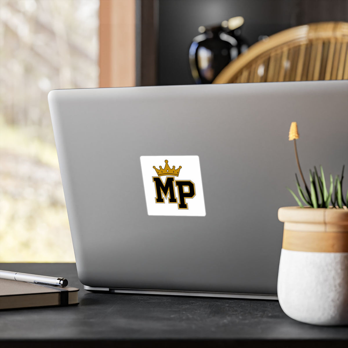 Mr. Pesh Crowned Vinyl Sticker — Kiss-Cut Decal
