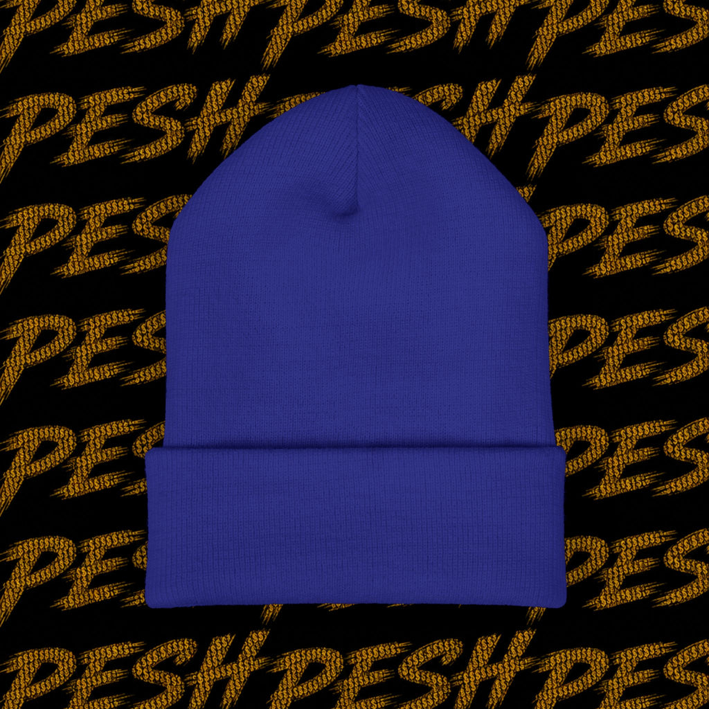 Embroidered 'MR. PESH' Cuffed Beanie