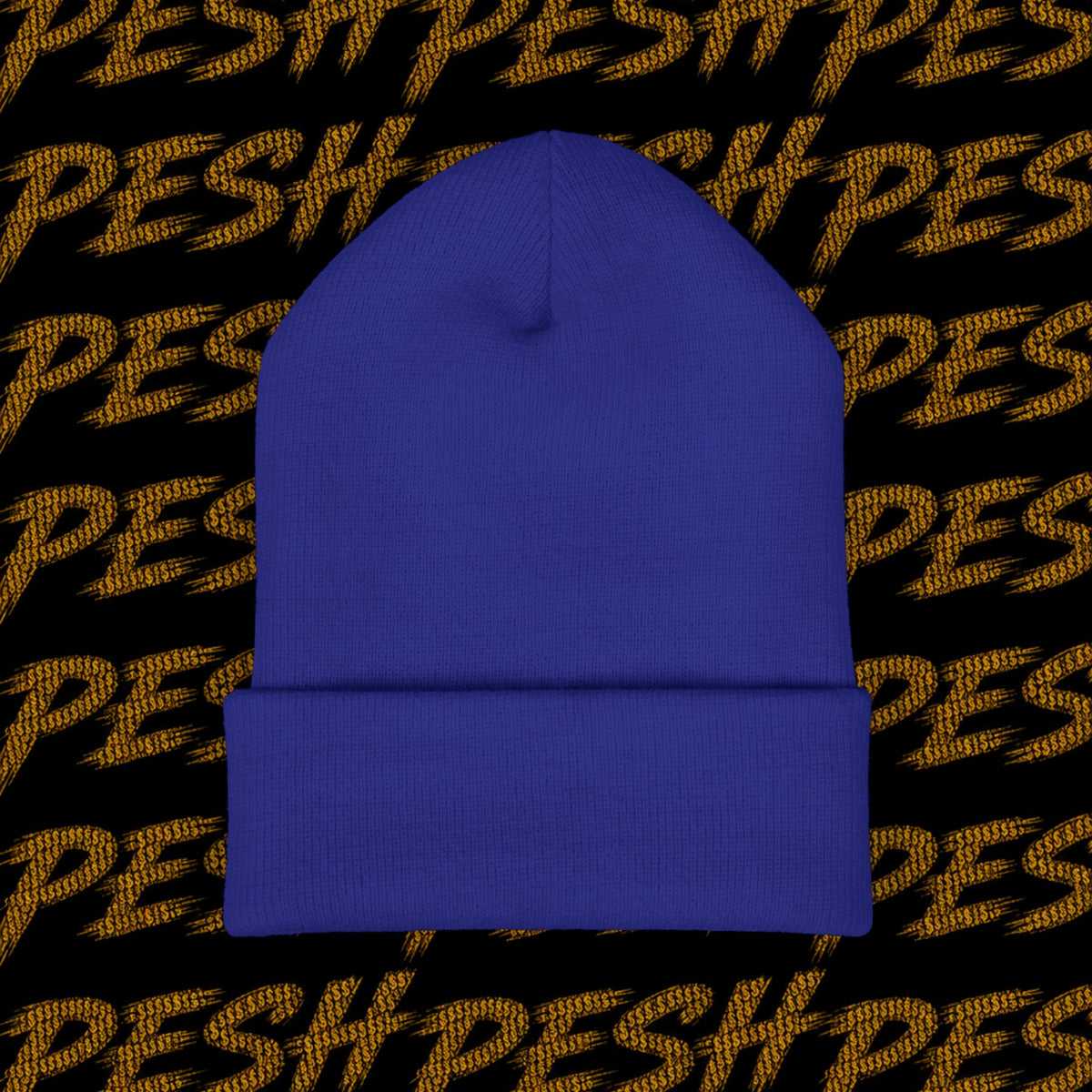 Embroidered 'MR. PESH' Cuffed Beanie