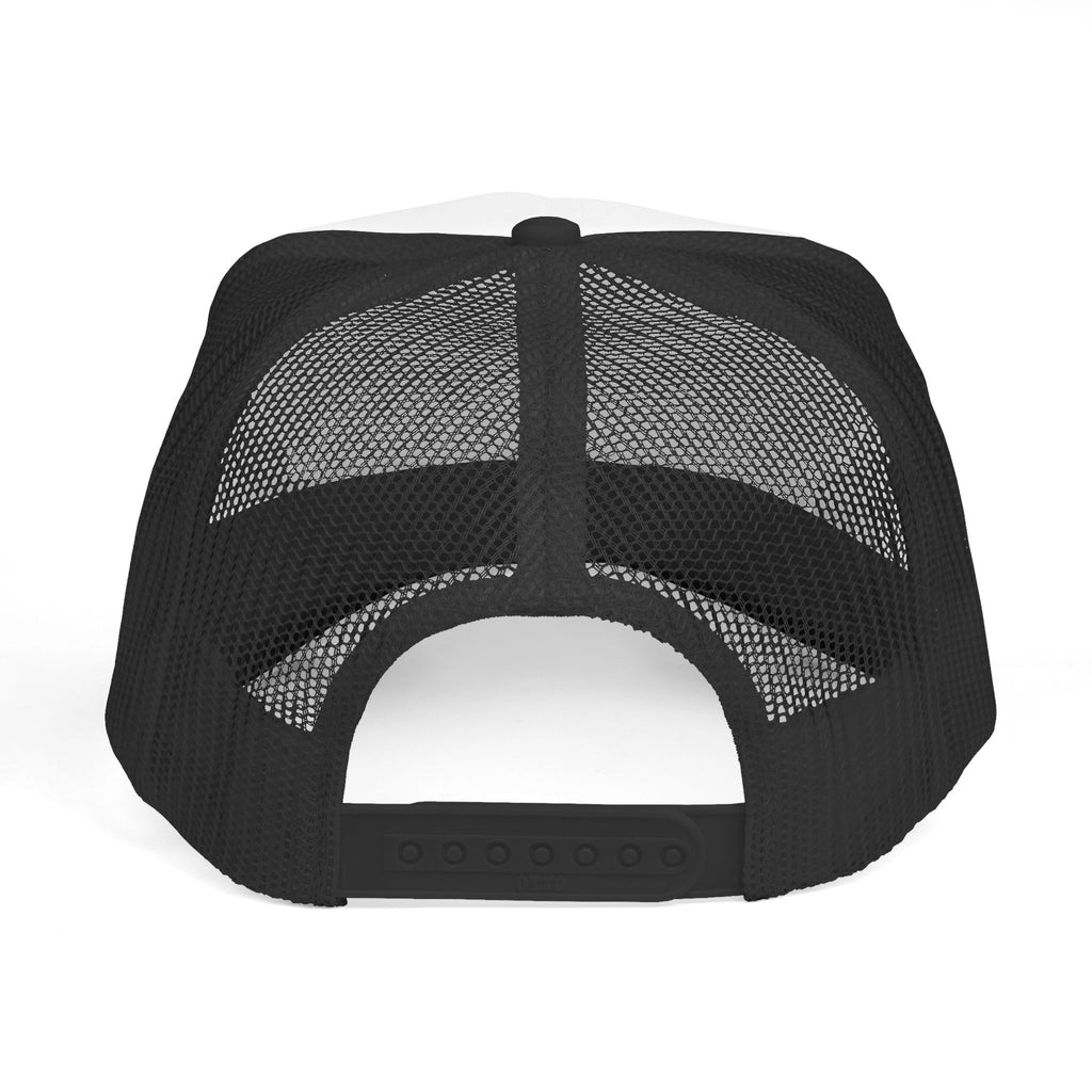 Trucker Cap - "Pesh in Dis Muddah Skunt!" Bold Retro Script Mesh Hat