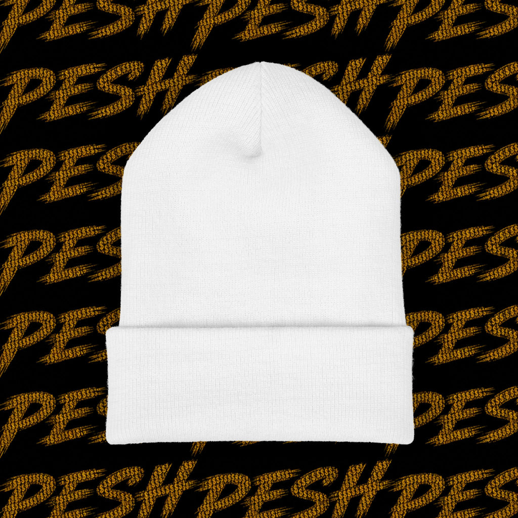 Embroidered 'MR. PESH' Cuffed Beanie