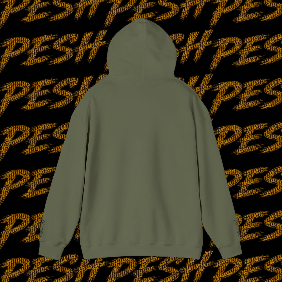 Mr. Pesh Gold Script Hoodie