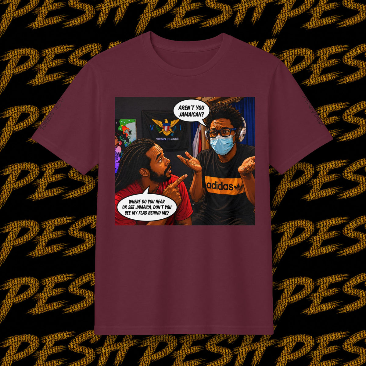 Concert T-Shirt — Mr. Pesh Comic-Style "In Dis Muddah Skunt" Graphic Tee