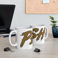 Mug — Bold 'PESH' Money Print Graphic Ceramic Coffee Cup (11oz & 15oz)