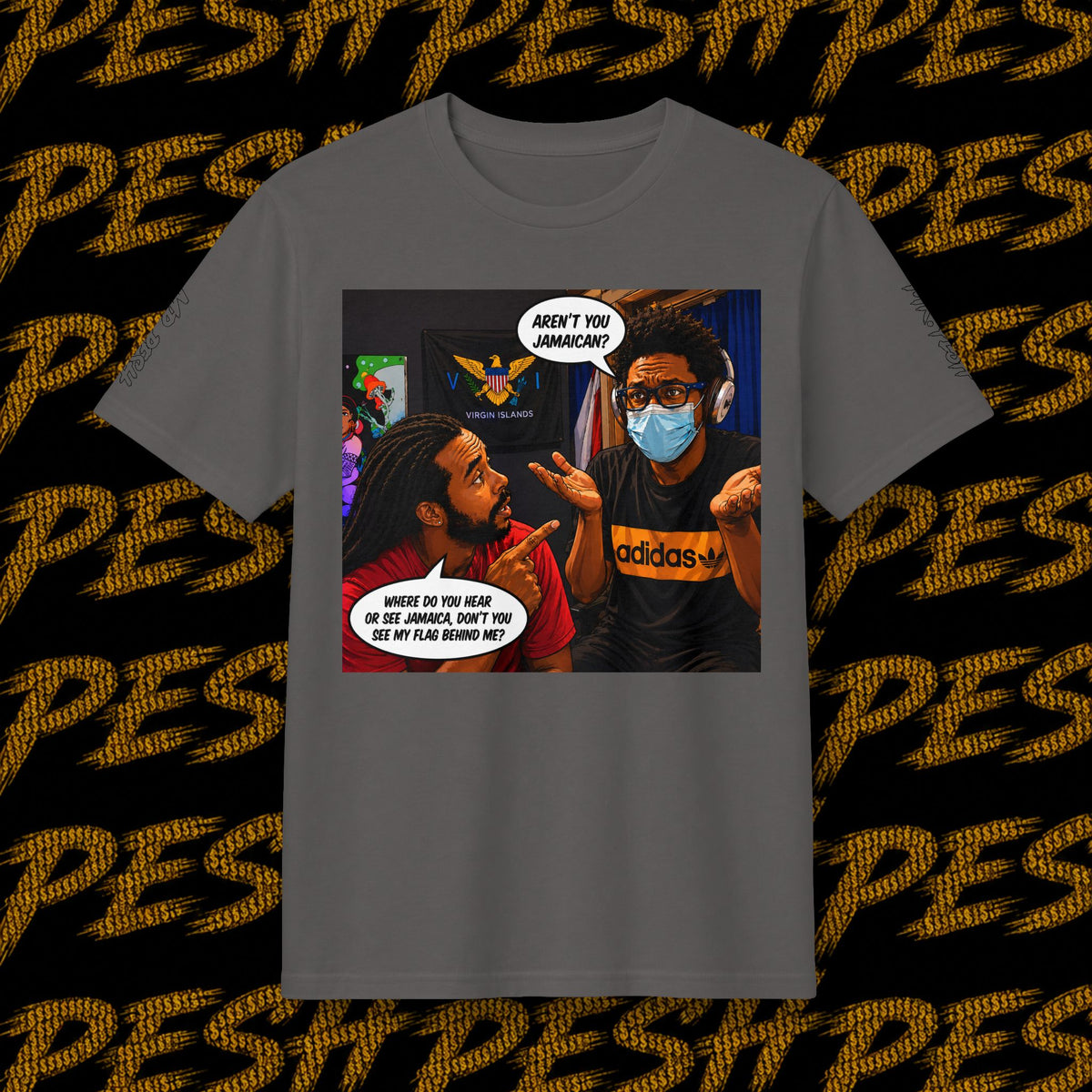 Concert T-Shirt — Mr. Pesh Comic-Style "In Dis Muddah Skunt" Graphic Tee