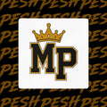 Mr. Pesh Crowned Vinyl Sticker — Kiss-Cut Decal