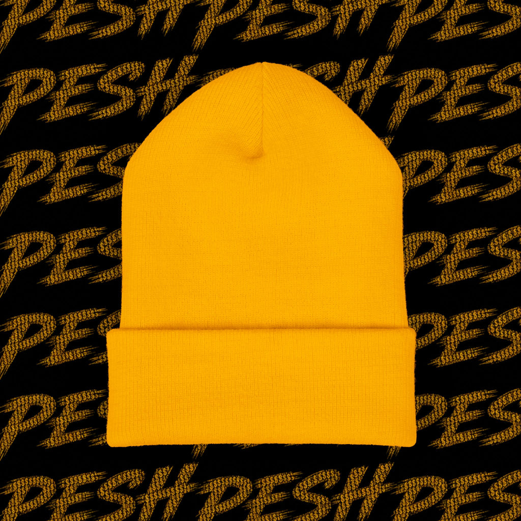 Embroidered 'MR. PESH' Cuffed Beanie