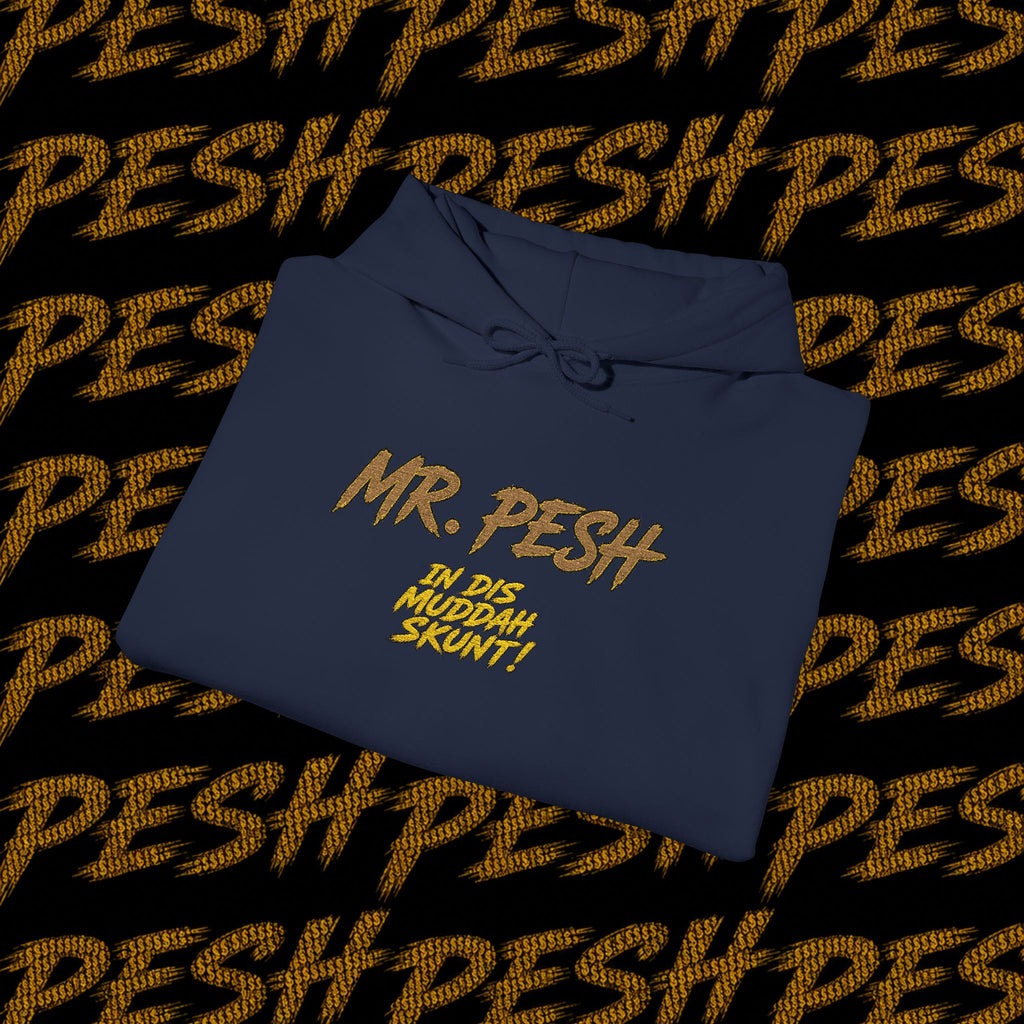 Mr. Pesh Gold Script Hoodie