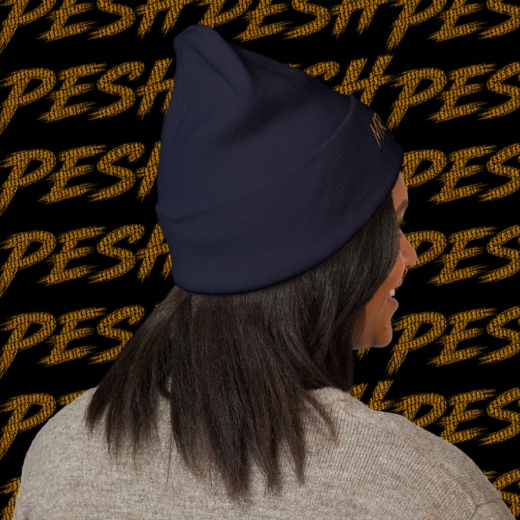 Embroidered 'MR. PESH' Cuffed Beanie